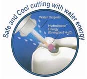 Safe and Cool Cutting with Water Energy